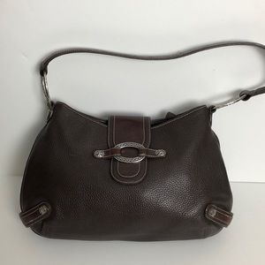 Brighton Pebble Leather Hobo Brown Handbag Bag